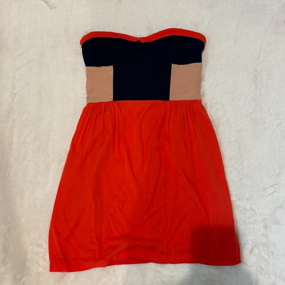 Sparkle & Fade Strapless Mini Dress Women’s M Colorblock Party Cocktail
